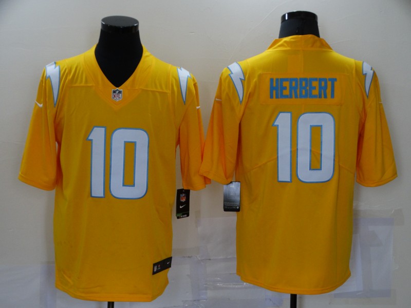 Adult Los Angeles Chargers Justin Herbert NO.10 Football Jerseys