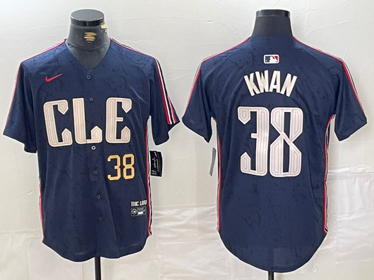 Men/Women/Youth Cleveland Indians Steven Kwan #38 baseball Jerseys