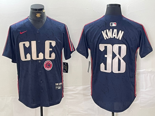Men/Women/Youth Cleveland Indians Steven Kwan #38 baseball Jerseys