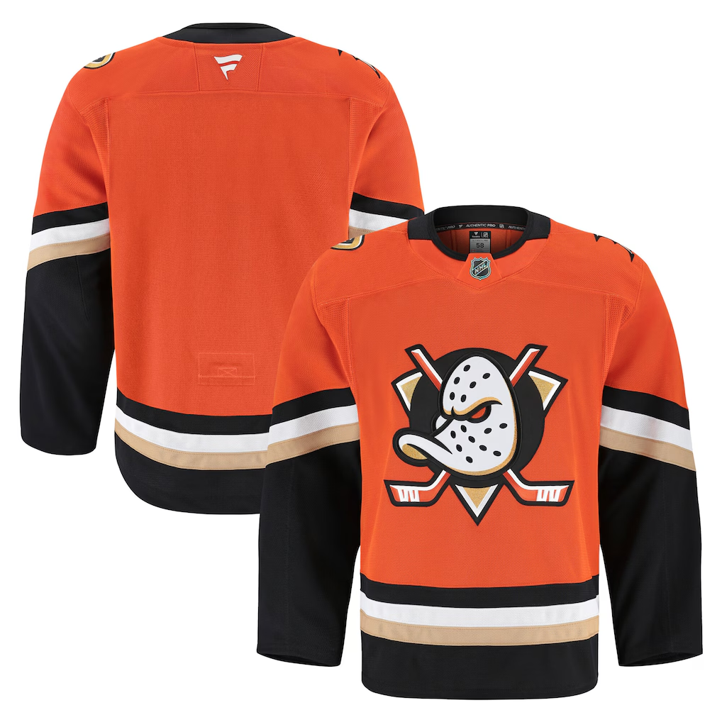Men¡¯s Anaheim Ducks Fanatics Orange Home Breakaway Player Blank Jersey