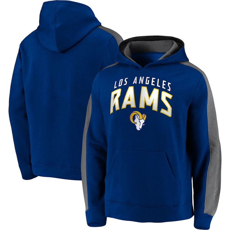 men/women/kids Los Angeles Rams Blue Football Hoodies