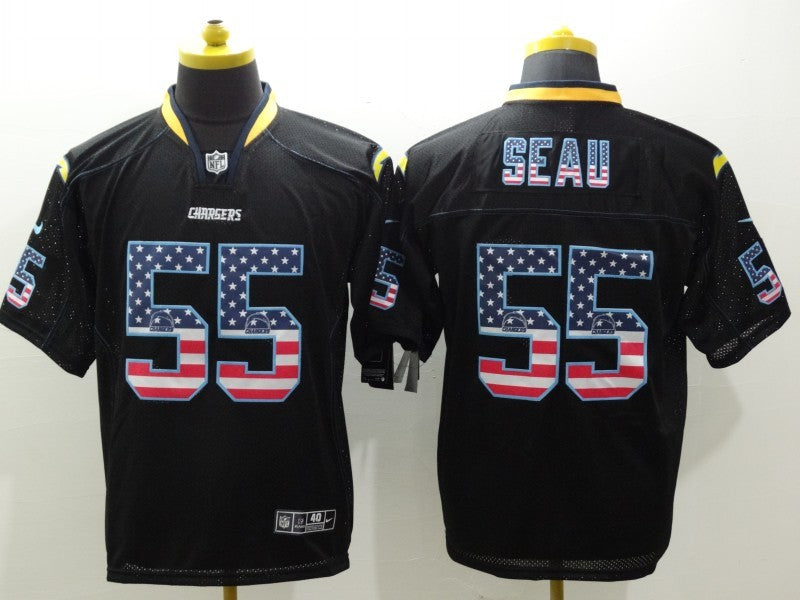 Adult Los Angeles Chargers Junior Seau NO.55 Football Jerseys