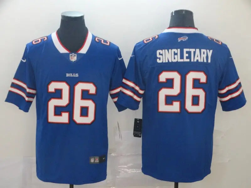 Adult Buffalo Bills Devin Singletary NO.26 Football Jerseys