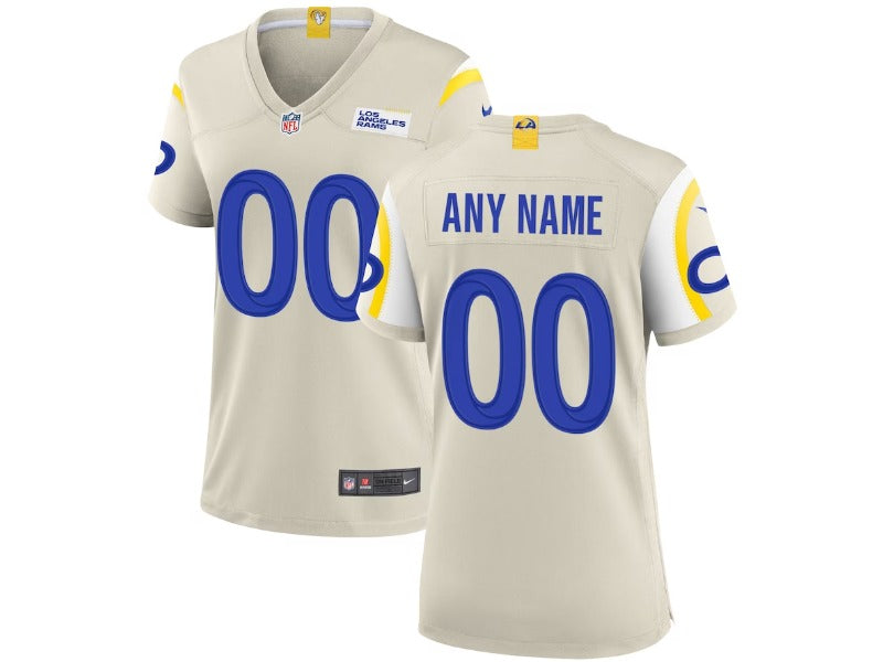 Women's Los Angeles Rams number and name custom Football Jerseys
