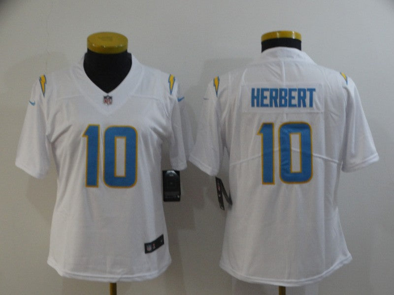 Women Los Angeles Chargers Justin Herbert NO.10 Football Jerseys