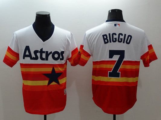 Men/Women/Youth Houston Astros Craig Biggio #7 baseball Jerseys