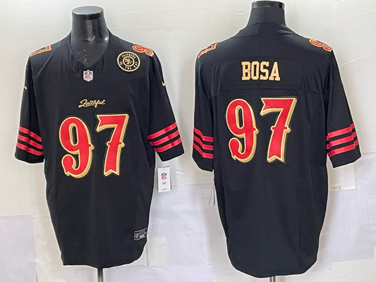 Newest arrival 2025 Adult San Francisco 49ers  nick Bosa No.97 Football Jerseys