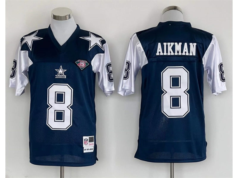 men/women/kids Dallas Cowboys Troy Aikman No.8 Jersey