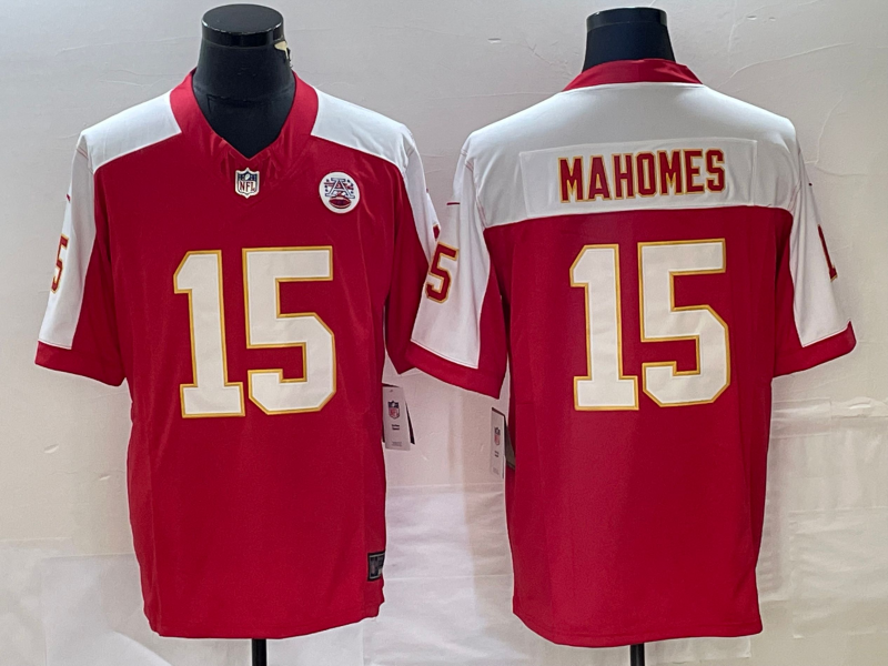 New arrival Adult Kansas City Chiefs Patrick Mahomes NO.15 Football Jersey
