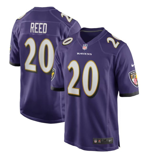 New Season Adult Baltimore Ravens Ed Reed  NO.20 Football Jerseys