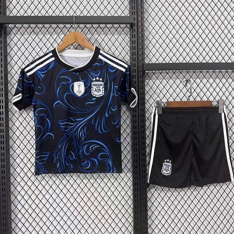 Kids Argentine 2026 world cup away soccer Jersey custom name and number