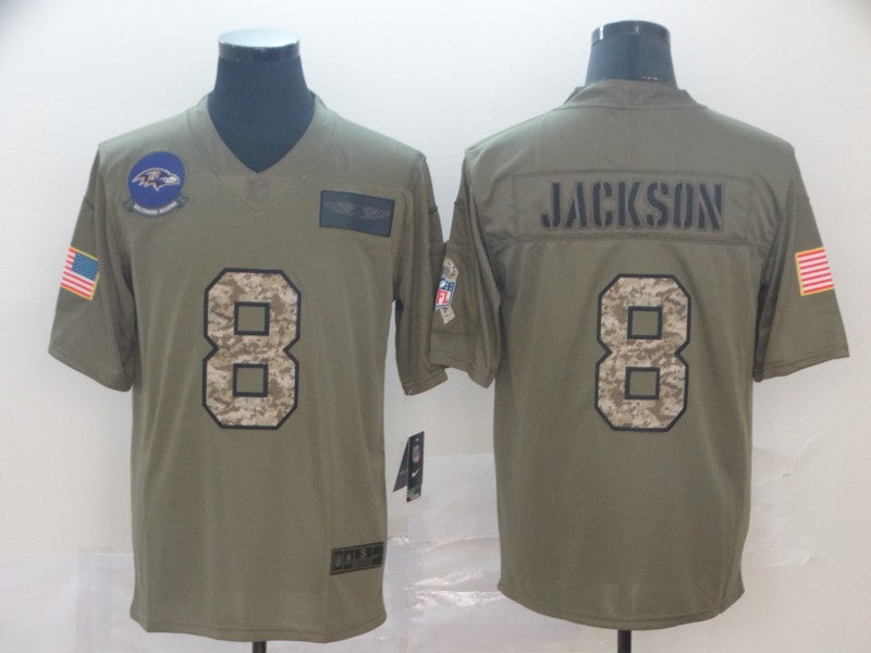 Adult Baltimore Ravens Lamar Jackson NO.8 Football Jerseys