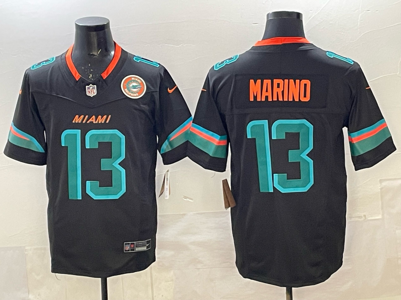 2025 Adult Miami Dolphins Dan Marino NO.13 Football Jerseys