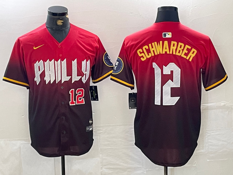 Men/Women/Youth Philadelphia Phillies Kyle Schwarber #12 baseball Jerseys