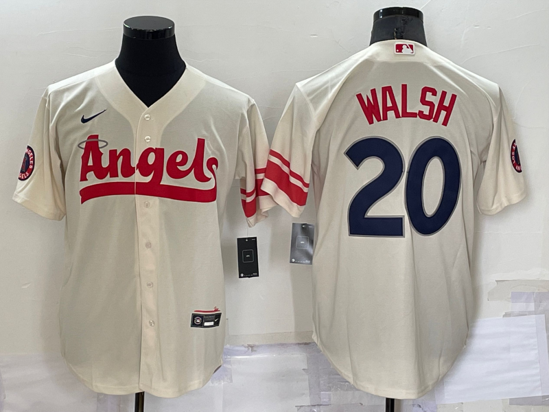 Men/Women/Youth Los Angeles Angels Jared Walsh #20 baseball Jerseys