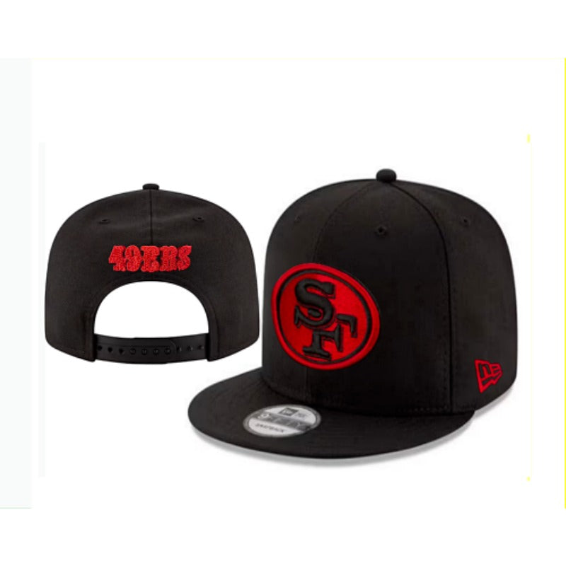 San Francisco 49 Retro Stitched Snapback Hat - Vintage SF Red Gold Adjustable Football Cap Collection