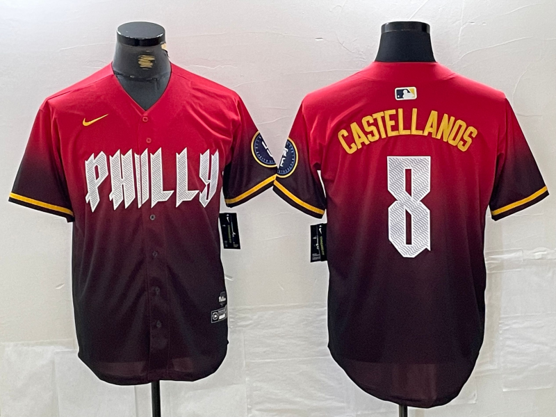 Men/Women/Youth Philadelphia Phillies Nick Castellanos #8 baseball Jerseys