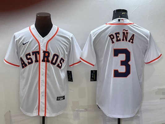 Men/Women/Youth Houston Astros Jeremy Peña #3 baseball Jerseys