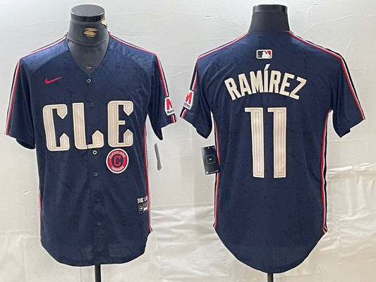 Men/Women/Youth Cleveland Indians Jose Ramirez #11 baseball Jerseys