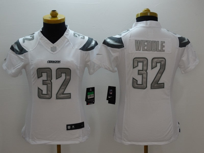 Women Los Angeles Chargers Eric Weddle NO.32 Football Jerseys