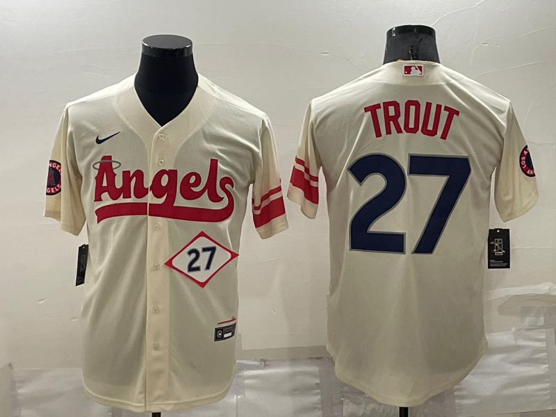 Men/Women/Youth Los Angeles Angels Mike Trout #27 baseball Jerseys