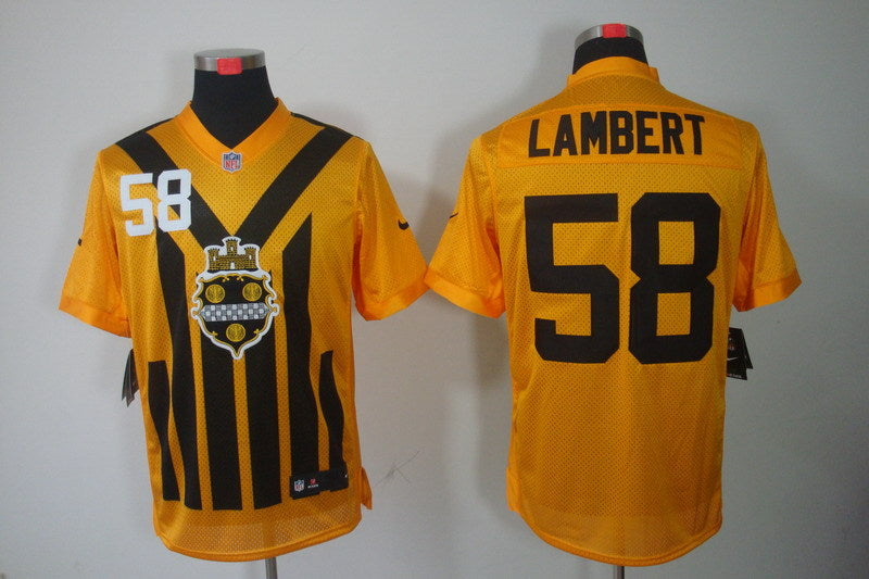 Adult Pittsburgh Steelers Jack Lambert NO.58 Football Jerseys