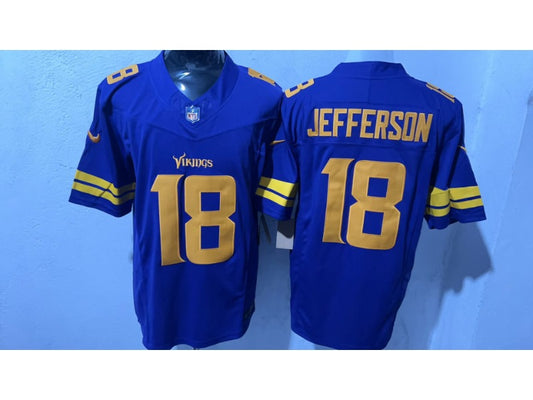 New Season Adult Minnesota Vikings Justin Jefferson NO.18 Football Jerseys