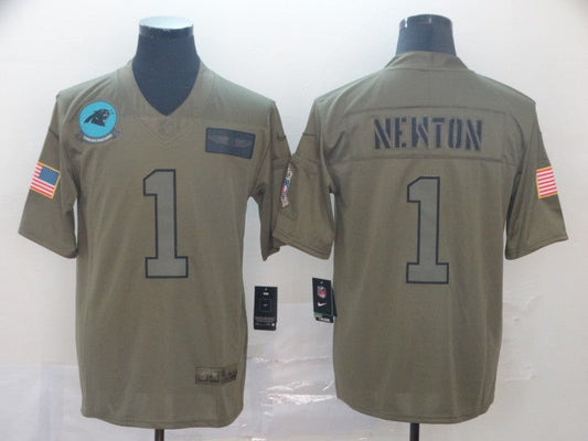Adult Carolina Panthers Cam Newton NO.1 Football Jerseys