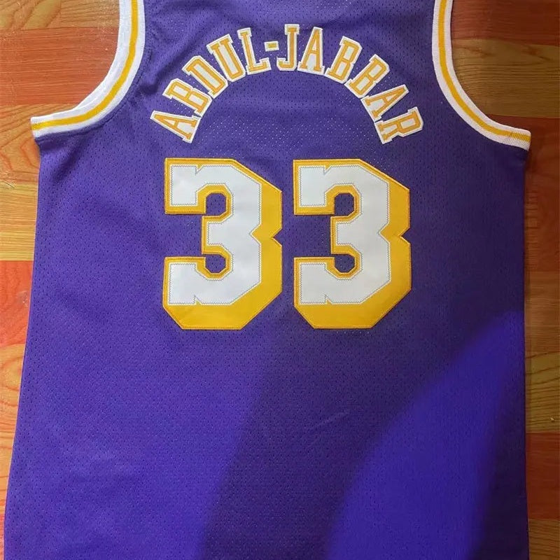 Los Angeles Lakers Kareem Abdul-Jabbar NO.33 Basketball Jersey