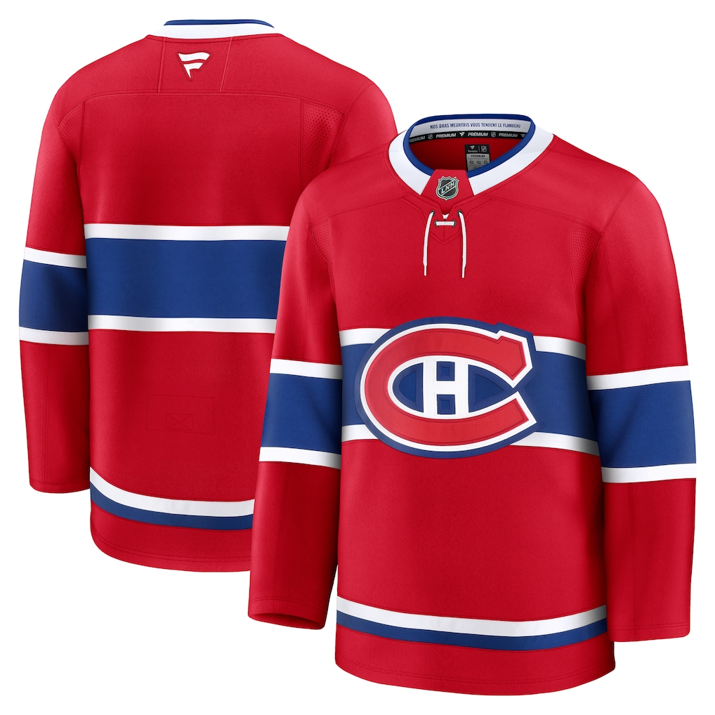 Men's Montreal Canadiens Fanatics Red Home Premium Blank Jersey