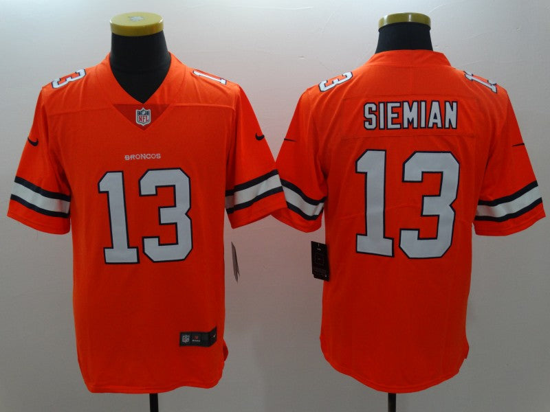 Adult Denver Broncos Trevor Siemian NO.13 Football Jerseys
