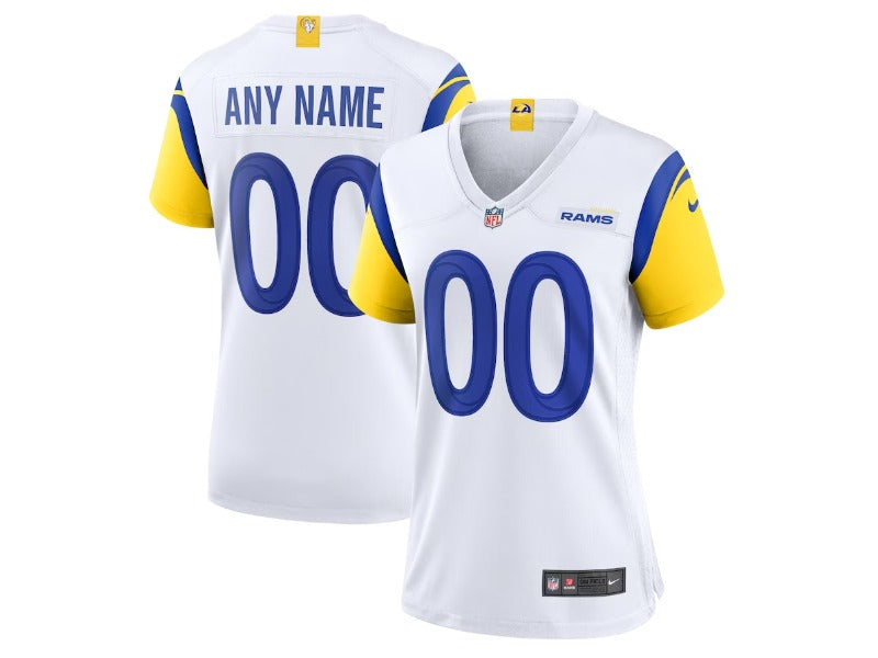 Women's Los Angeles Rams number and name custom Football Jerseys