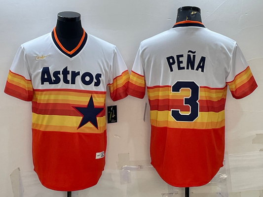 Men/Women/Youth Houston Astros Jeremy Peña #3 baseball Jerseys