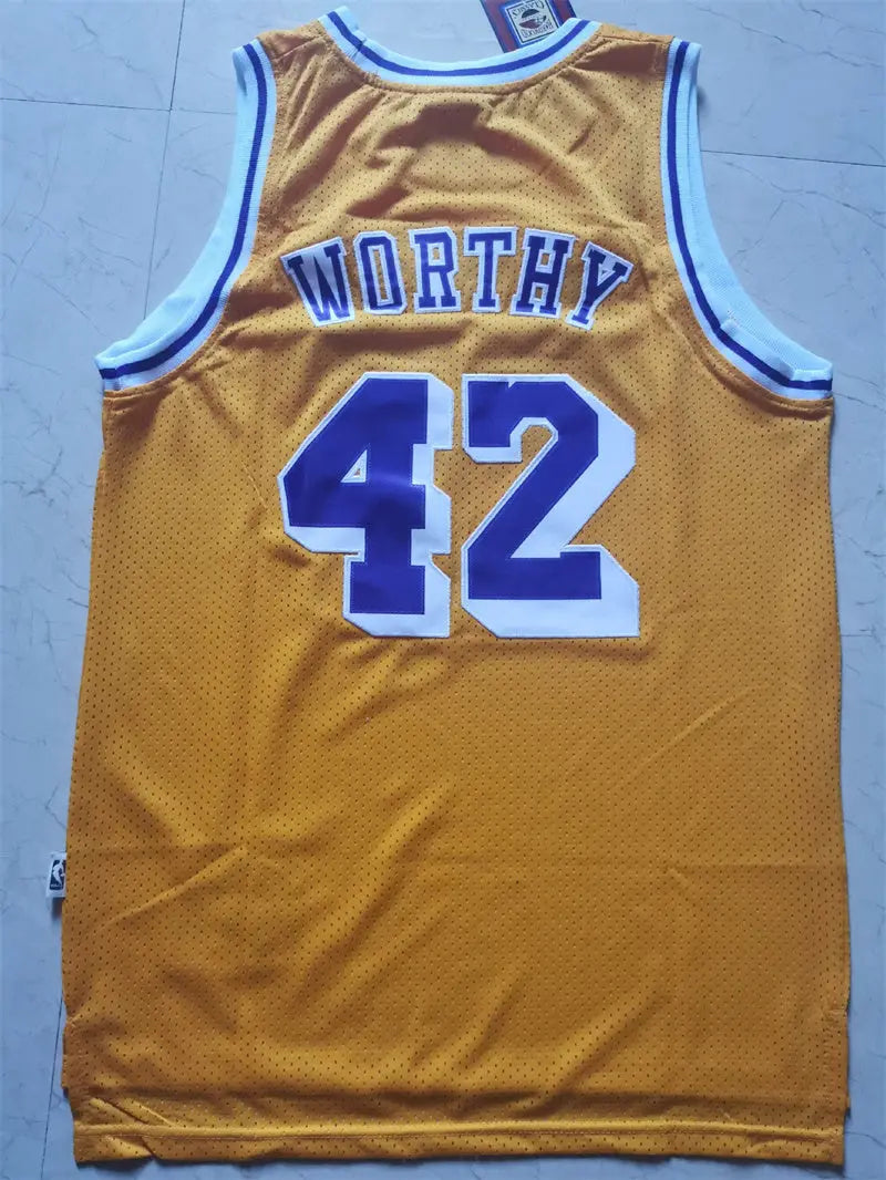 Los Angeles Lakers James Worthy NO.42 Basketball Jersey