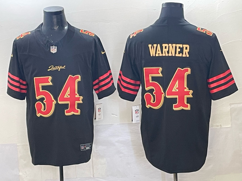 Newest arrival 2025 Adult San Francisco 49ers Fred Warner NO.54 Football Jerseys