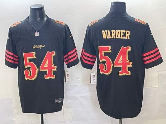 Newest arrival 2025 Adult San Francisco 49ers Fred Warner NO.54 Football Jerseys