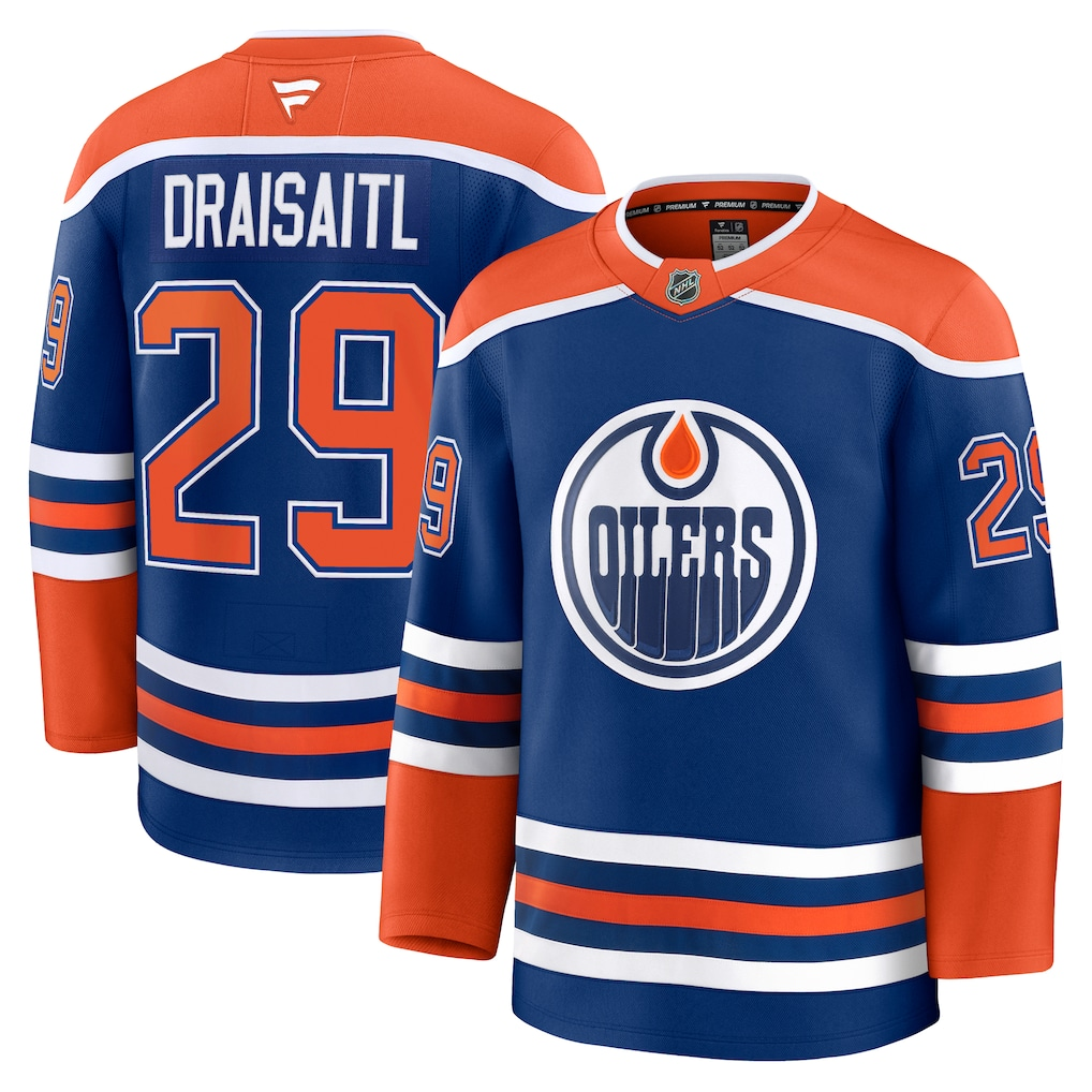 Men's Edmonton Oilers Leon Draisaitl #29 Fanatics Royal Home Premium Player Jersey