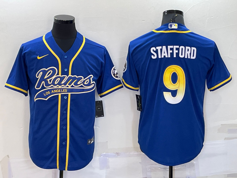 Adult Los Angeles Rams Matthew Stafford NO.9 Football Jerseys
