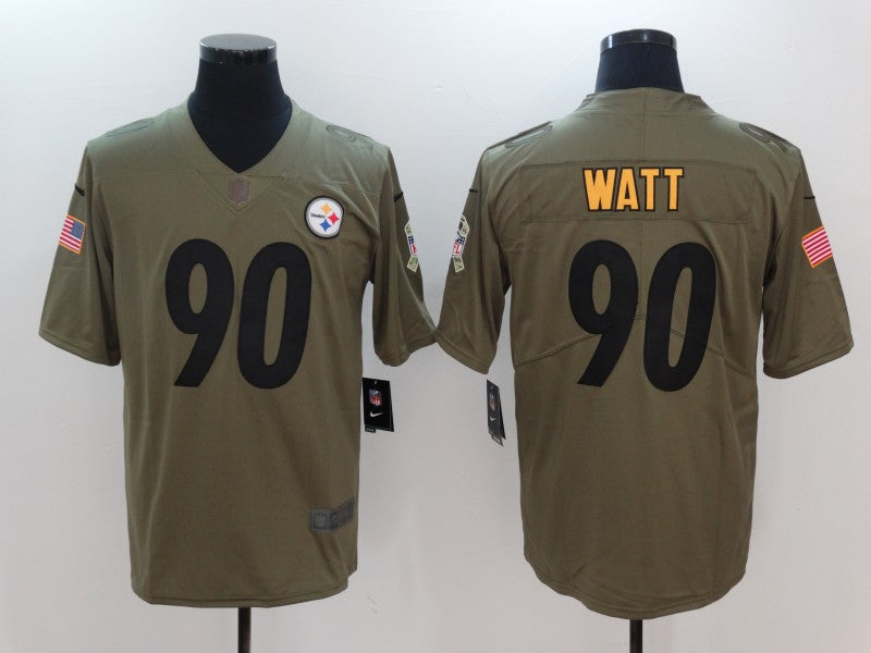Adult Pittsburgh Steelers T. J. Watt NO.90 Football Jerseys