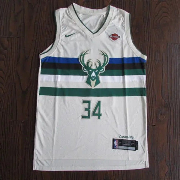 Milwaukee Bucks Giannis Antetokounmpo NO.34 Basketball Jersey