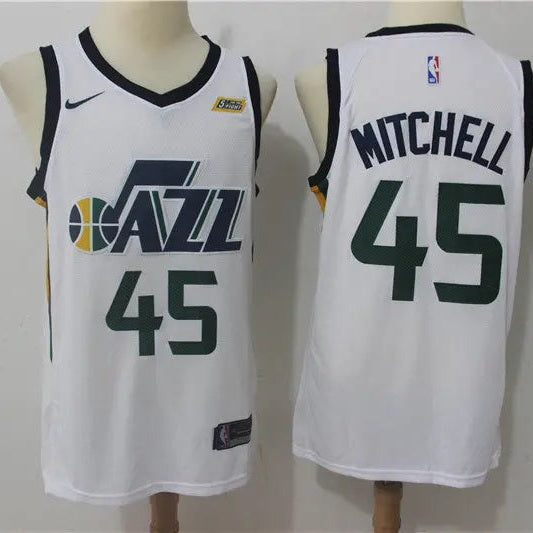 Utah Jazz Donovan Mitchell NO.45 Basketball Jersey