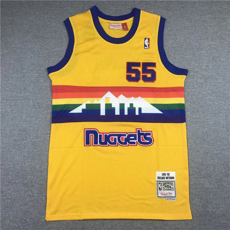 Denver Nuggets Mutombo NO.55 Basketball Jersey