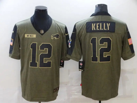 Adult Buffalo Bills James Kelly NO.12 Football Jerseys