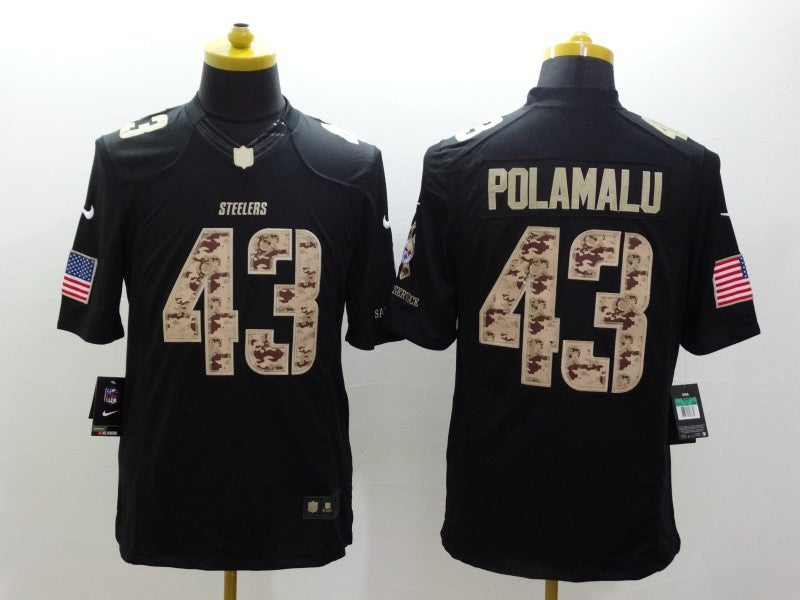 Adult Pittsburgh Steelers Troy Polamalu NO.43 Football Jerseys