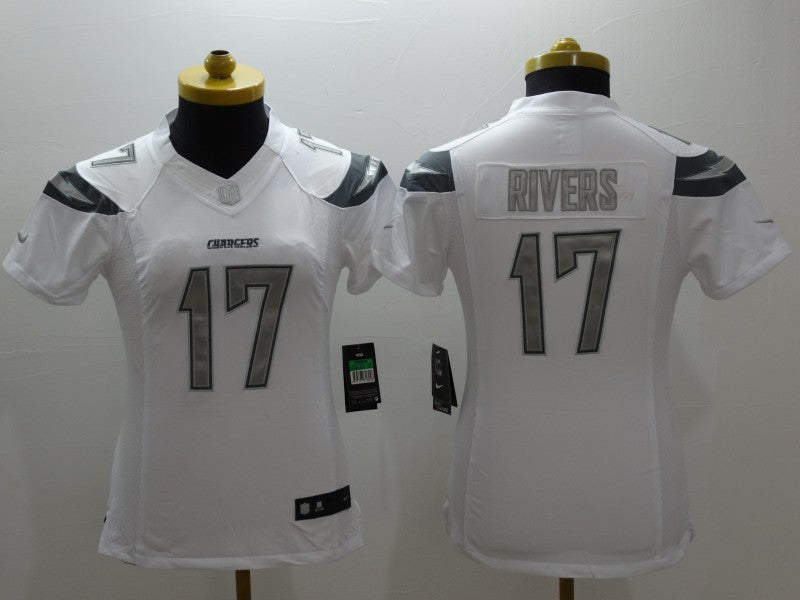 Women Los Angeles Chargers Philip Rivers NO.17 Football Jerseys