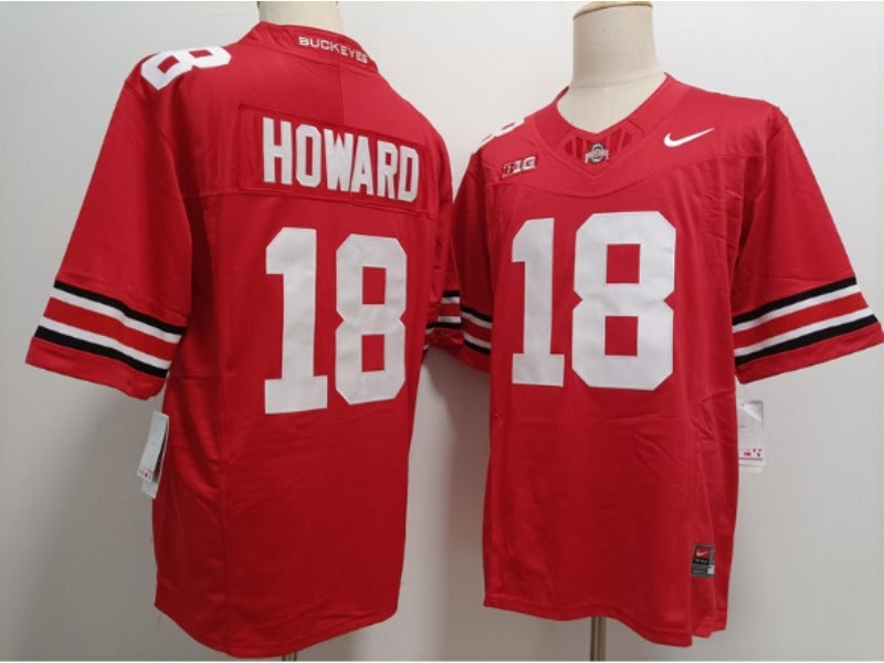 Ohio State Buckeyes #18 Howard Student Athlete Football Jersey