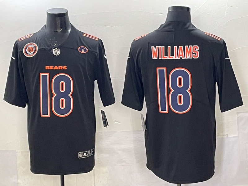 new Adult Chicago Bears Caleb Williams NO.18 Football Jerseys