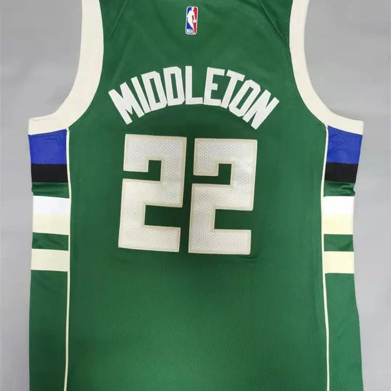 Milwaukee Bucks Khris Middleton NO.22 Basketball Jersey