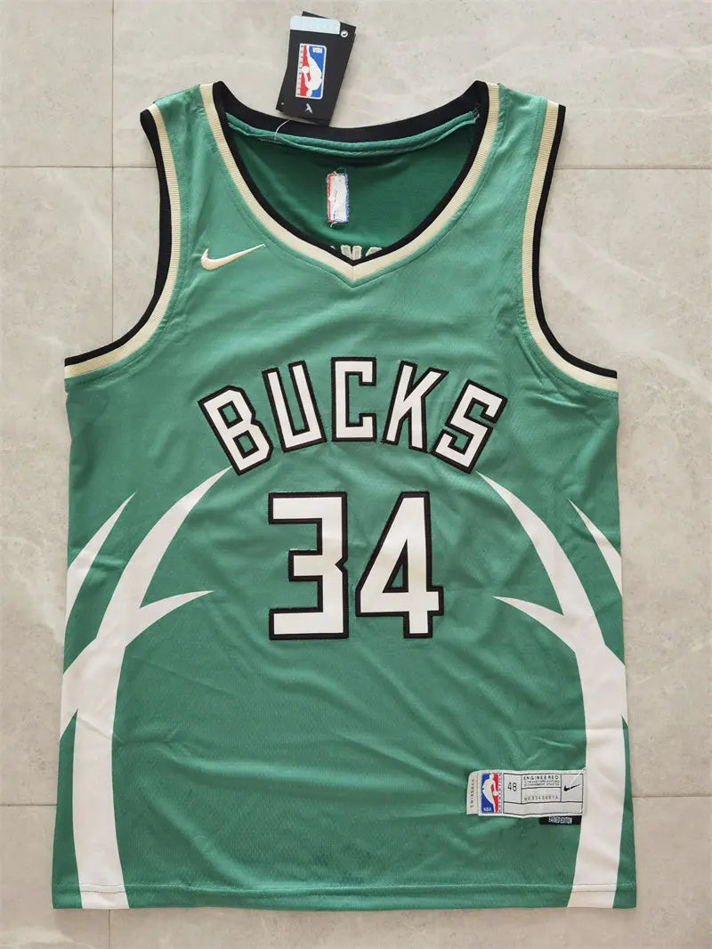 Milwaukee Bucks Giannis Antetokounmpo NO.34 Basketball Jersey