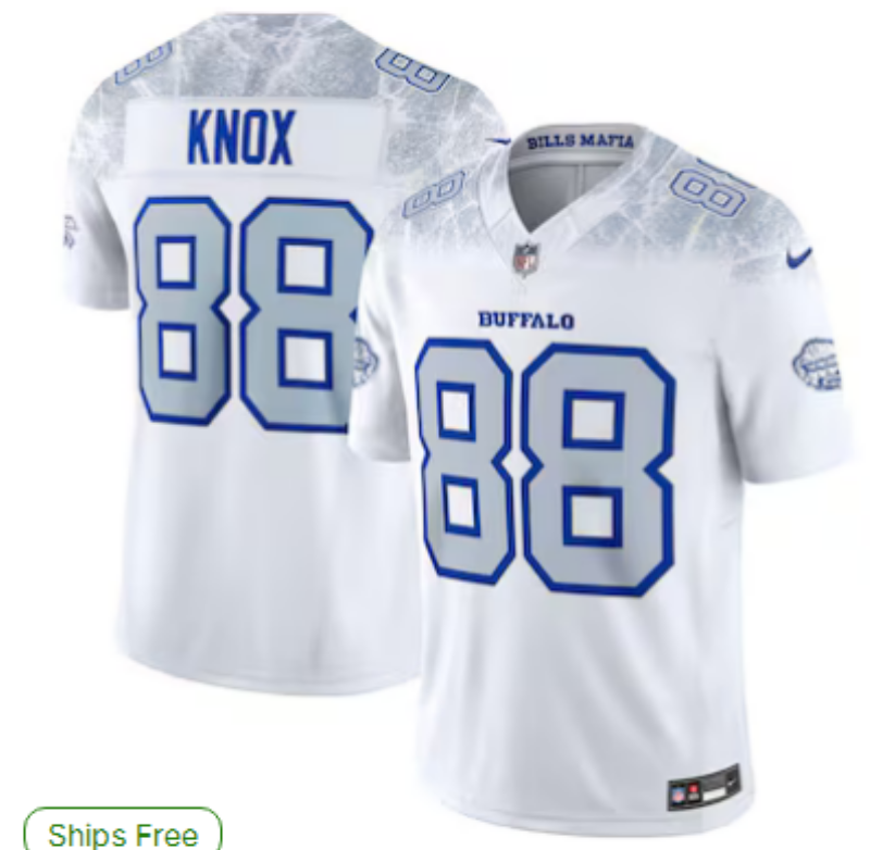 Buffalo Bills - #88 DAWSON KNOX Jersey - Rugby Style - Stitched
